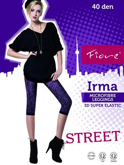 3/4-Leggings mit blumigem Muster Irma 40 DEN