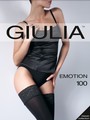 Glatte, blickdichte halterlose Strmpfe Emotion 100 von GIULIA, schwarz, Gr. M/L