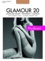 Elegante glnzende halterlose Strmpfe Glamour 20 von Hudson, schwarz, Gr. S