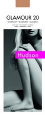 Glnzende Kniestrmpfe Glamour 20 von Hudson, schwarz, Gr. 35-38
