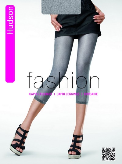 Capri Leggings in angesagter Jeans-Optik Glossy Filet von Hudson 30 DEN