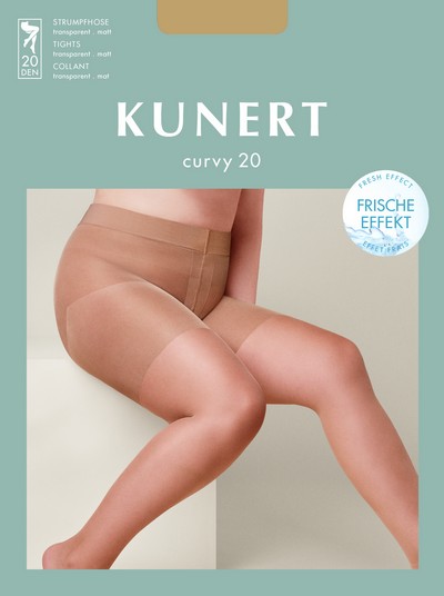 Feinstrumpfhose fr weibliche Formen Curvy 20 True Beauty von Kunert, schwarz, Gr. 5XL