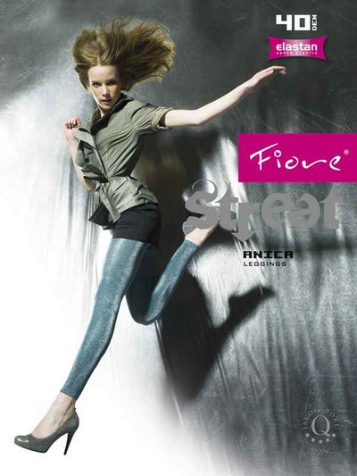 Schimmernde Leggins Anica 40 den, pflaumenfarben, Gr. 2 Schimmernde Leggins Anica 40 den, pflaumenfarben, Gr. 2