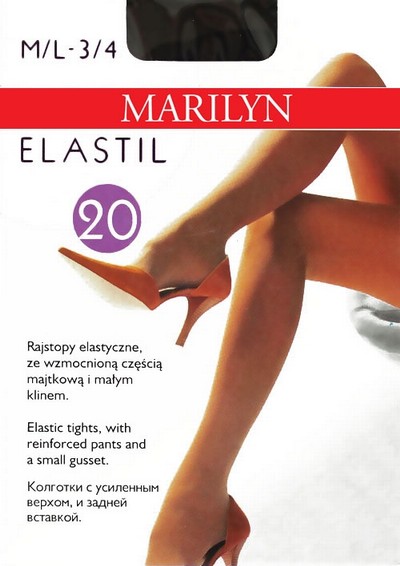 Glatte elastische Feinstrumpfhosen Elastil 20 DEN von Marilyn