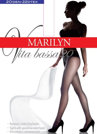 Glatte Hüftstrumpfhose Vita Bassa 20 von Marilyn Glatte Hüftstrumpfhose Vita Bassa 20 von Marilyn
