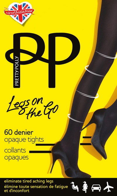 Blickdichte Strumpfhose mit leichter Sttzwirkung Legs on the Go von Pretty Polly