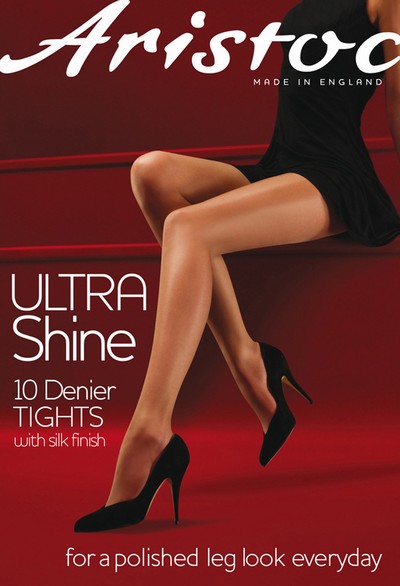 Glatte glnzende Feinstrumpfhose Ultra Shine von Aristoc, vaguely black, Gr. M