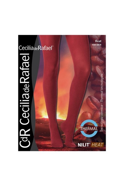 Blickdichte wrmende Thermostrumpfhose Heat von Cecilia de Rafael, 150 DEN, schwarz, Gr. L