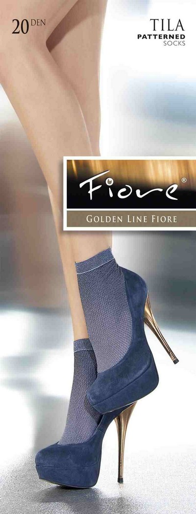 Dezent gemusterte Feinsöckchen Tila von Fiore Dezent gemusterte Feinsöckchen Tila von Fiore