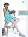 Elegante Mdchenstrumpfhose mit blumigem Muster Dosia von Fiore, wei