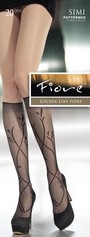 Feinkniestrümpfe mit floralem Muster Simi von Fiore, 20 DEN Feinkniestrümpfe mit floralem Muster Simi von Fiore, 20 DEN