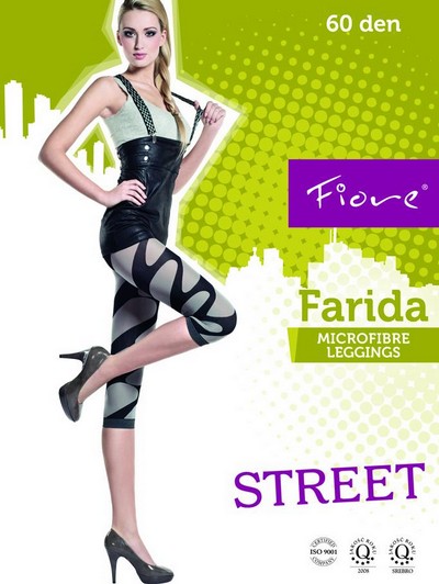 3/4-Leggings mit trendigem Muster Farida 60 DEN