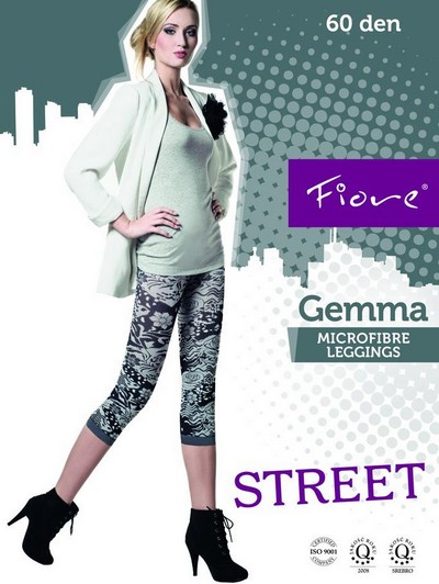 3/4-Leggings mit blumigem Muster Gemma 60 DEN