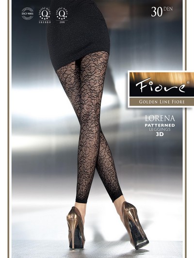 Elegante, gemusterte Leggins Lorena 30 DEN