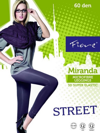 Glatte lange Microfaser-Leggins Miranda 60 DEN