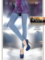 Blickdichte Leggins mit dezentem Blumenmuster Santi 60 DEN, schwarz, Gr. L Blickdichte Leggins mit dezentem Blumenmuster Santi 60 DEN, schwarz, Gr. L