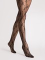 Romantische Feinstrumpfhose mit Blumenmuster in Spitzenoptik von Fiore