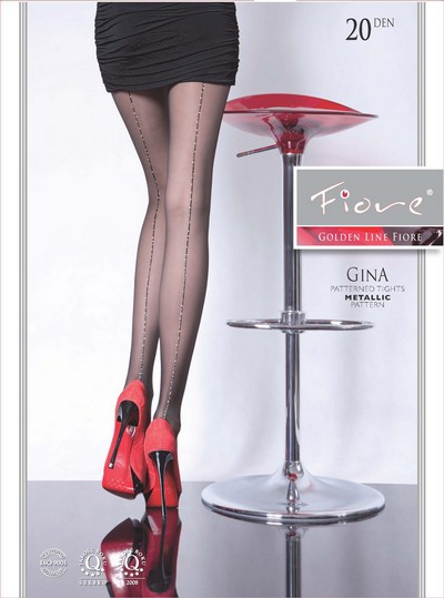 Sexy Feinstrumpfhose mit Muster Gina 20 DEN in schwarz, Gr. M Sexy Feinstrumpfhose mit Muster Gina 20 DEN in schwarz, Gr. M