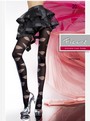 Extravagant gemusterte Feinstrumpfhose Storia von Fiore, schwarz, Gr. M Extravagant gemusterte Feinstrumpfhose Storia von Fiore, schwarz, Gr. M