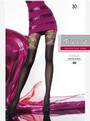 Floral gemusterte Feinstrumpfhose in Overknee-Optik mit dezentem Satinglanz Thema von Fiore, schwarz, Gr. M Floral gemusterte Feinstrumpfhose in Overknee-Optik mit dezentem Satinglanz Thema von Fiore, schwarz, Gr. M
