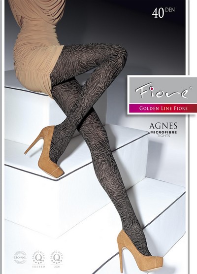 Elegante Strumpfhose mit floralem Muster von Fiore