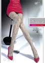 Blickdichte, floral gemusterte Strumpfhose Aurelia von Fiore, linen, Gr. 2 Blickdichte, floral gemusterte Strumpfhose Aurelia von Fiore, linen, Gr. 2