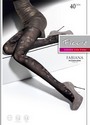 Blickdichte Strumpfhose mit buntem Blumenrankenmuster von Fiore, dunkelblau, Gr. M Blickdichte Strumpfhose mit buntem Blumenrankenmuster von Fiore, dunkelblau, Gr. M