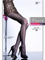 Dezent gemusterte Strumpfhose 30 DEN, mocca, Gr. L Dezent gemusterte Strumpfhose 30 DEN, mocca, Gr. L