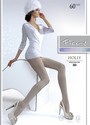 Blickdichte Strumpfhose mit Zick-Zack-Muster von Fiore, linen, Gr. S