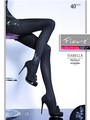 Elegante Strumpfhose mit dezentem Muster Isabella 40 DEN, schwarz, Gr. 4