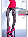 Sehr elegante Strumpfhose mit Blumenmuster Laila 40 DEN