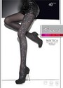 Damenstrumpfhose mit glitzerndem Muster Mistica von Fiore, schwarz, Gr. S Damenstrumpfhose mit glitzerndem Muster Mistica von Fiore, schwarz, Gr. S