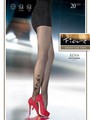 Feinstrumpfhose mit dezentem Blumenmuster Rena 20 DEN Feinstrumpfhose mit dezentem Blumenmuster Rena 20 DEN