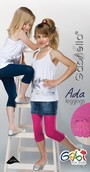 Klassische glatte Kinderleggings aus Mikrofaser Ada