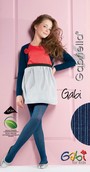 Gerippte weiche Strumpfhose fr Mdchen Gabi, fuchsia, Gr. 4