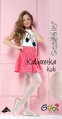 Netzstrumpfhose für Mädchen Kabaretka Kids, weiß