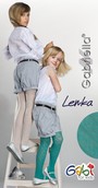 Elegante Strumpfhose mit blumigem Muster für Mädchen Lenka, weiß