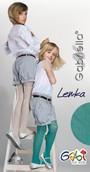 Elegante Strumpfhose mit blumigem Muster fr Mdchen Lenka, wei