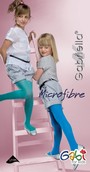 Klassische glatte Kinderstrumpfhose Microfibre, 40 DEN, ecru