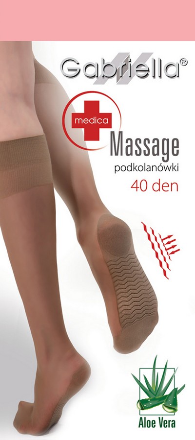 Bequeme Kniestrümpfe mit Massage-Effekt, 40 DEN, mocca Bequeme Kniestrümpfe mit Massage-Effekt, 40 DEN, mocca