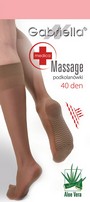 Bequeme Kniestrümpfe mit Massage-Effekt, 40 DEN, mocca Bequeme Kniestrümpfe mit Massage-Effekt, 40 DEN, mocca