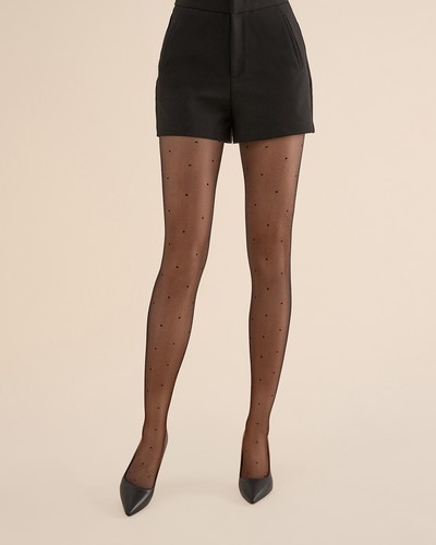 Elegante Feinstrumpfhose mit Tupfenmuster Puntina 20 DEN, schwarz, Gr. M