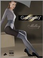 Gestreifte Strumpfhose im Overknee-Look von Gabriella, graphitgrau-schwarz, Gr. M