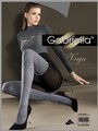 Gemusterte Strumpfhose in angesagtem Overknee-Look Vega von Gabriella, graphitgrau-schwarz, Gr. S