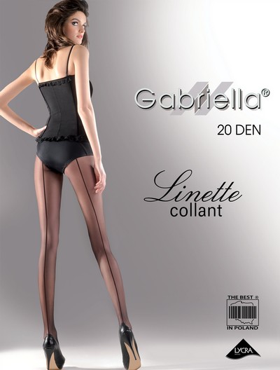 Feinstrumpfhose mit rückseitiger Naht Linette, 20 DEN, braun, Gr. L Feinstrumpfhose mit rückseitiger Naht Linette, 20 DEN, braun, Gr. L