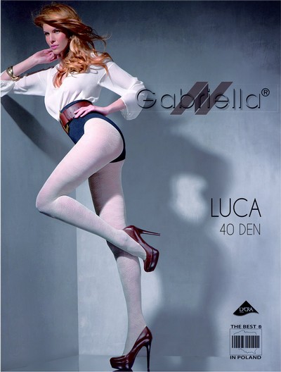 Elegante Strumpfhose mit geometrischem Muster Luca 40 DEN