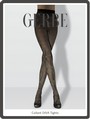 Bezaubernde Strumpfhose mit glitzerndem Muster Diva von Gerbe, violett-golden, Gr. S