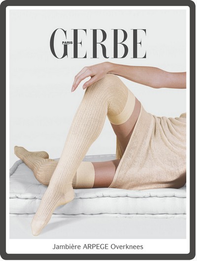 Warme gerippte Überkniestrümpfe Arpege von Gerbe Warme gerippte Überkniestrümpfe Arpege von Gerbe