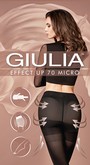 Blickdichte figurformende Mikrofaser-Strumpfhose Effect Up 70 von Giulia, schwarz, Gr. XL