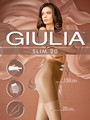 Transparente figurformende Feinstrumpfhose Slim 20 von Giulia, schwarz, Gr. S